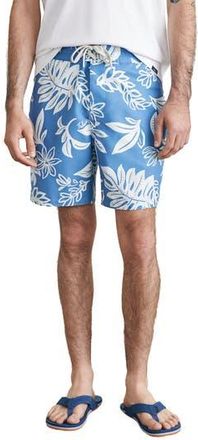 Faherty Surf Rider Sunwashed Board Shorts in Sky Floral at Nordstrom Rack, Size 29