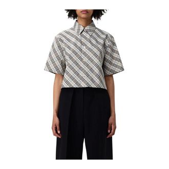 Burberry Dames, Blouses & Shirts, Beige, Maat: XS