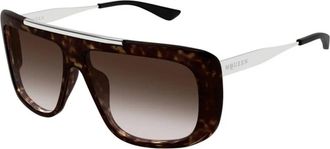 Alexander McQueen Oversized Square Zonnebril - unisex - Accessoires - Bruin - Maat: 60 MM