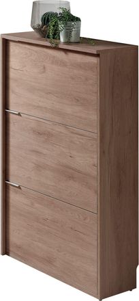 HERDASA Zapatero Con 3 Puertas Abatibles, Modelo Arhus (519), En Nogal