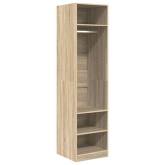 Berkfield Home Wardrobe Sonoma Oak 50x50x200 cm Engineered Wood in Brown | Size: 50 x 50 x 200 cm