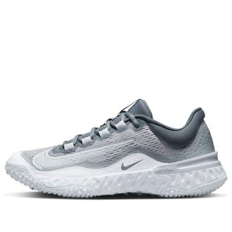 Nike (WMNS) Nike Alpha Huarache Elite 4 Turf Softball Shoes Wolf Grey Pure Platinum DV0496-012