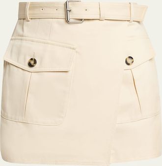 Proenza Schouler Bruni Belted Mini Utility Skirt