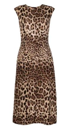 Dolce & Gabbana A Line Animal Print Dress Size XXS
