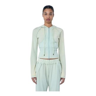Charlotte Knowles Zip-throughs, female, Green, Size: L Bellona Hoodie