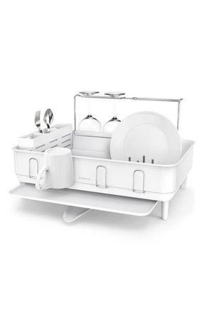 Simplehuman steel frame dishrack in White at Nordstrom