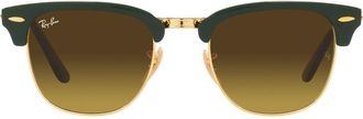 Ray-Ban Clubmaster 51mm Gradient Square Sunglasses in Green at Nordstrom