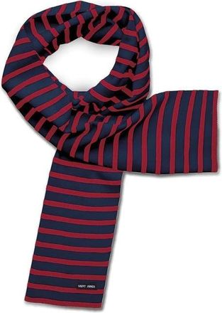 Saint James DUGUAY - Striped Scarf in Navy/red at Nordstrom