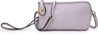 Jen & Co. Womens Crossbody Wristlet Bag In Lavender Purple