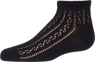 MeMoi Kids Pelerine Anklet Socks in Black at Nordstrom, Size 6