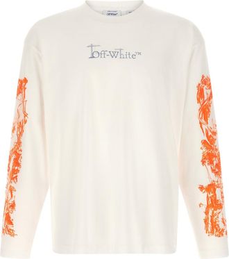Off-white White Logo Crew Neck T-Shirt