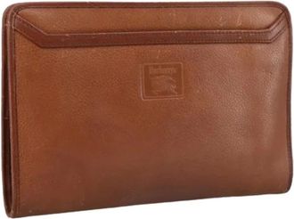 Burberry Pre-owned Clutches, female, Brown, Size: ONE SIZE Pre-owned Vintage Clutch Bag