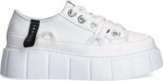 INUIKII Matilda Low sneakers - women - Fabric/Rubber/Calf Leather/Rubber - 36 - White