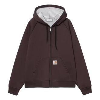 Carhartt Work in Progress Carhartt Wip, Zip-throughs, male, Brown, Size: M Car-Lux Hooded Jacket