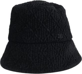 Chanel Pre-owned Accessories, female, Black, Size: ONE SIZE Pre-owned Bucket Hat