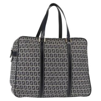 Fendi Pre-owned Weekend Bags, female, Beige, Size: ONE SIZE Pre-owned Canvas Weekend Bag