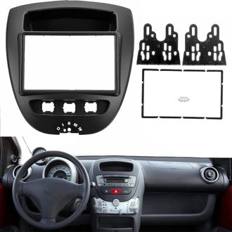 OEM Adaptador De Radio De Coche Doble Din Compatible Con Toyota Aygo, Citro&euml;n C1, Peugeot 107 (2005+)