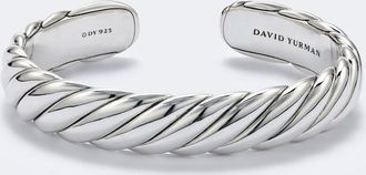 David Yurman Pulsera Sculpted Cable Flex de plata de ley