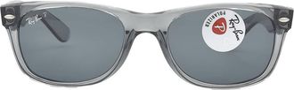 Ray-Ban Ray Ban New Wayfarer Classic Polarized Blue Unisex Sunglasses RB2132 64503R 52