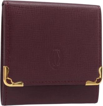 Cartier Pre-owned Coin Purse - Dames - Vintage Accessoires - Rood - ONE Size - Leer - Vintage