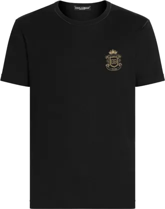 Dolce & Gabbana Crest-appliqu&eacute; T-shirt