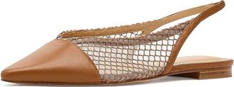 Marc Fisher Davin Womens Flat Shoes Medium Brown Mesh/Leather : 9.5 M