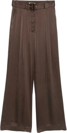 Zimmermann Wijde broek - Dames - Wijde Broeken - Bruin - M - Broeken