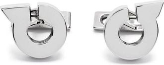 Ferragamo Zilverkleurige Manchetknopen & Stropdasclips Set - Heren - Manchetknopen - Grijs - ONE Size - Accessoires