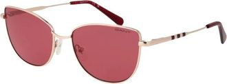 GANT Metalen Zonnebril met Montuur - Dames - Zonnebrillen - Roze - ONE Size - Accessoires