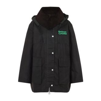 Barbour Jassen, Dames, Groen, S, Katoen, Lwx 1528 Duffle Coat