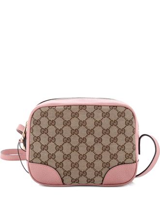 Gucci Bree Disco GG Canvas with Leather Mini crossbody bag - Marrone