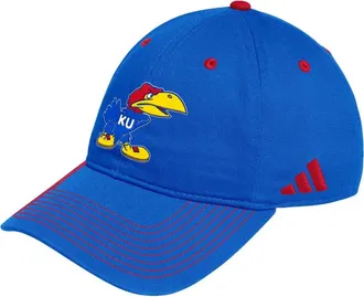 adidas Mens adidas Royal Kansas Jayhawks Slouch Adjustable Hat at Nordstrom