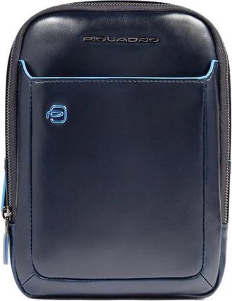 Piquadro Leren i Pad mini Crossbody Tas - Heren - Schoudertassen - Blauw - ONE Size - Leer - Tassen