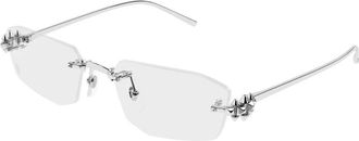 Cartier Ct 0683O 002 Bril - Dames - Brillen - Grijs - 56 MM - Accessoires