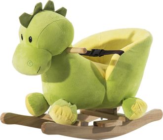 HOMCOM Caballito balanc&iacute;n 60x33x45cm verde