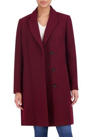 Cole Haan Wool Blend Coat in Bordeaux at Nordstrom Rack, Size 4