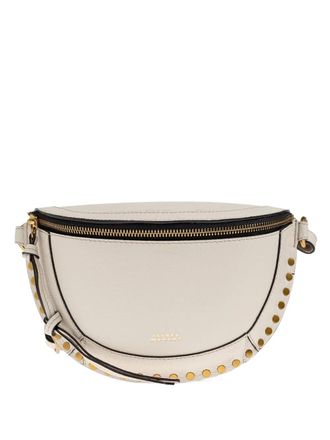 Isabel Marant Skano studded zip belt bag - women - Calf Leather - One Size - Neutrals