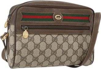 Gucci Pre-owned Cross Body Bags, female, Beige, Size: ONE SIZE Pre-owned Plastic Cross Body Bag
