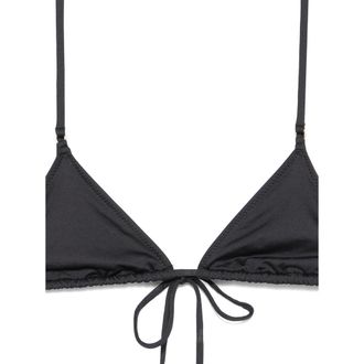 Frankies Bikinis Triangle-Top Bikini - Black