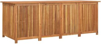 vidaXL Vidaxl - Caja De Almacenaje De Jard&iacute;n Madera Maciza Acacia 200x80x75 Cm