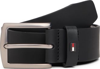 Tommy Hilfiger Lederg&uuml;rtel TOMMY HILFIGER DENTON 4.0 cm breit, Herren, Gr. 100, schwarz, Rindsleder, G&uuml;rtel Lederg&uuml;rtel, Breite 4cm, in einer Geschenkbox