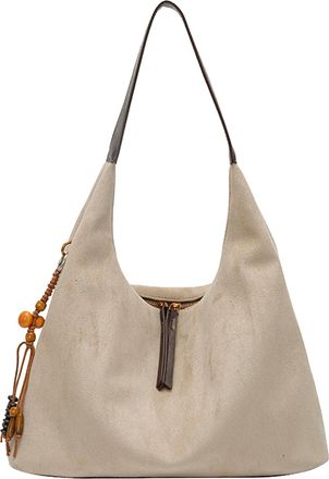 Generic Faux Suede Shoulder Bag Large Capacity Tote Bag Bag for Women (Beige) (style4)