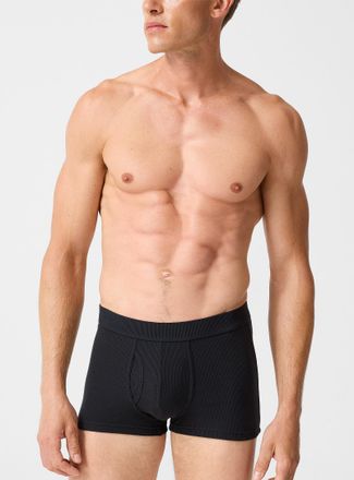 Le 31 Mens 3 ribbed stretch trunk Organic Cotton and recycled polyester