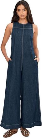 Free People Do No Wrong Jumpsuit Womens Clothing Chemistry : MD (Womens 8-10), Cotton/Denim