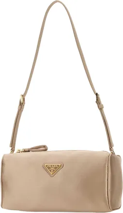 Prada Womens Sand Satin Mini Shoulder Bag Cammeo Beauty Perfumes