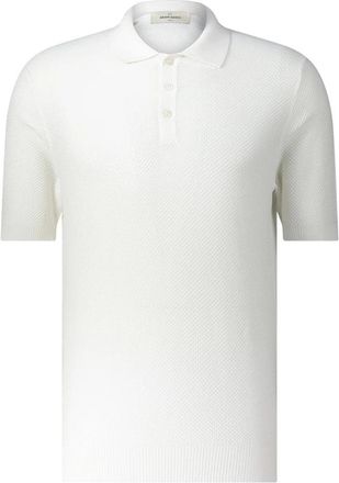 Gran Sasso Polo Shirt - Heren - Polos - Wit - M - Katoen - Tops