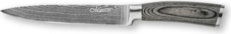 OEM Cuchillo De Cocina Maestro Mr-1483 De Acero De Damasco De Un Solo Filo De 17,5 Cm