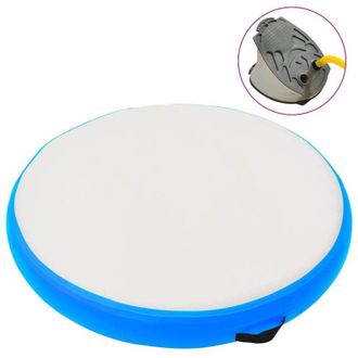 vidaXL Esterilla Inflable De Gimnasia Y Bomba Pvc Azul 100x100x15 Cm Vidaxl