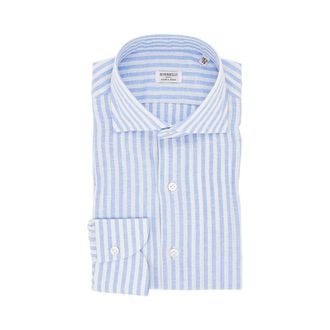 Borriello Striped cotton and linen shirt Man 39