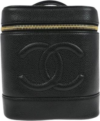 Chanel Pre-owned Vintage Leren Handtas - Dames - Vintage Handtas - Zwart - ONE Size - Leer - Vintage